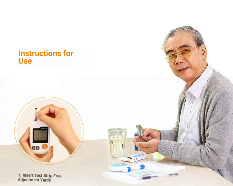 بلڈ گلوکوز میٹر (ٹیسٹ پیپر شامل نہیں ہے)