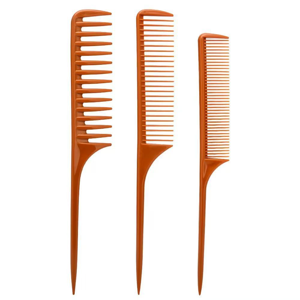 Heat-resistant Tip-tail Comb Set - For Hair Coloring, Sectioning, and Styling, Professional Salon Tool