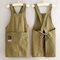 New Model Printed Apron - Water-resistant, Fashionable, For Home Kitchen & Restaurant