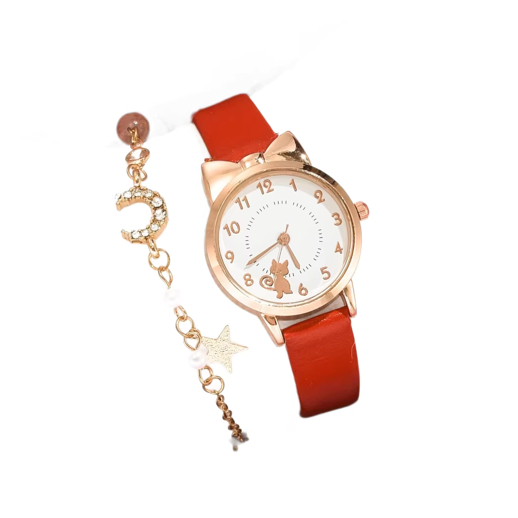 Children's Quartz Watch - Korean Aesthetic, Cute & Durable, For Girls