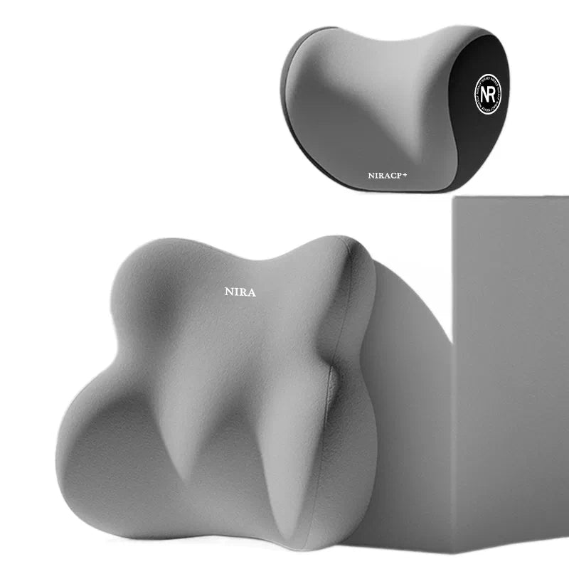 Ergonomic Lumbar Support Set - For Car, Office Chair, And Sofa, Neck & Back Support