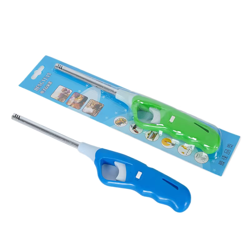 Refillable Long Barrel Igniter - Open Flame, For Gas Stoves, Fire Pits, and Incense