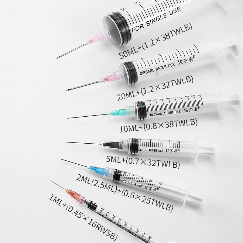 سیدھے منہ والی طبی سرنجیں