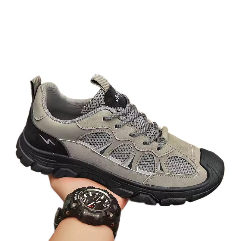 Men's Casual Hiking Boots - Safety Net Sole, Durable & Anti-slip, For Construction & Leisure