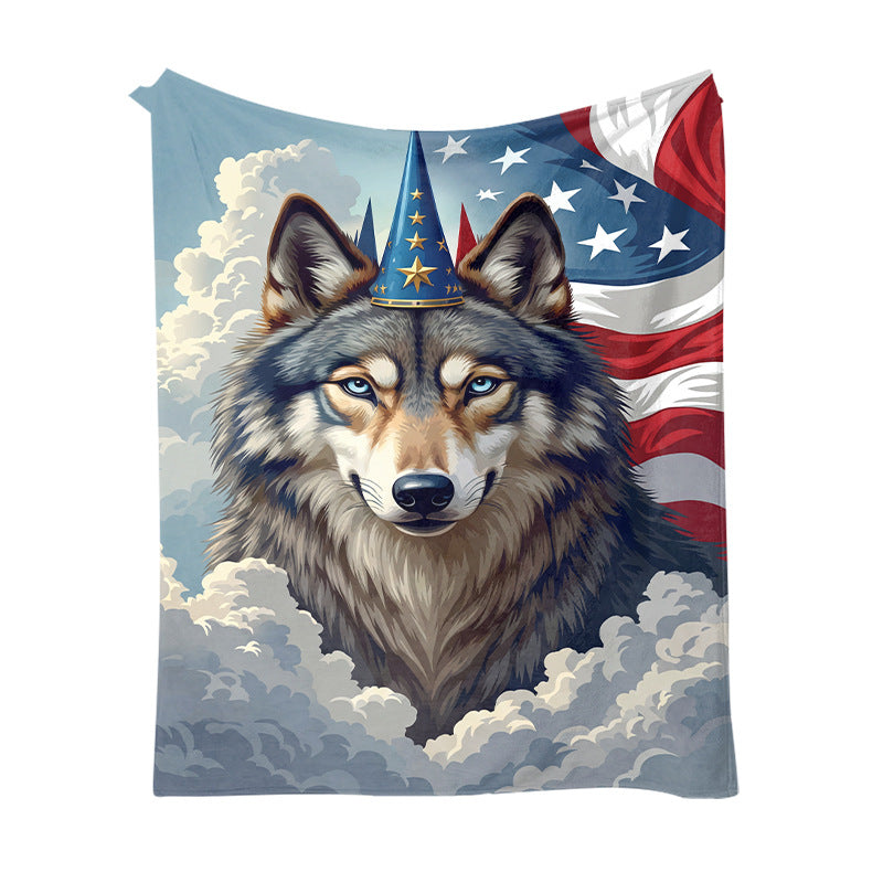 250th Anniversary Flannel Blanket - USA, Thick & Warm, For Office, Room, and Nap