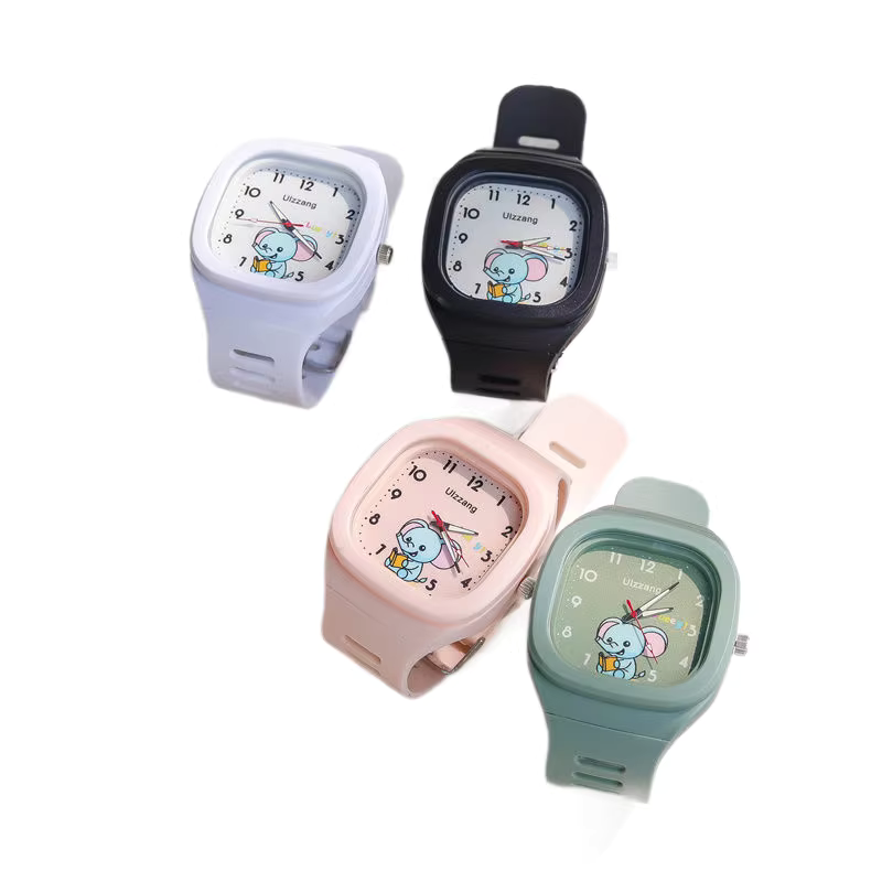 Children's Watch - Ins Aesthetic, Cute & Modern, Silicone Band, Waterproof & Exam Approved