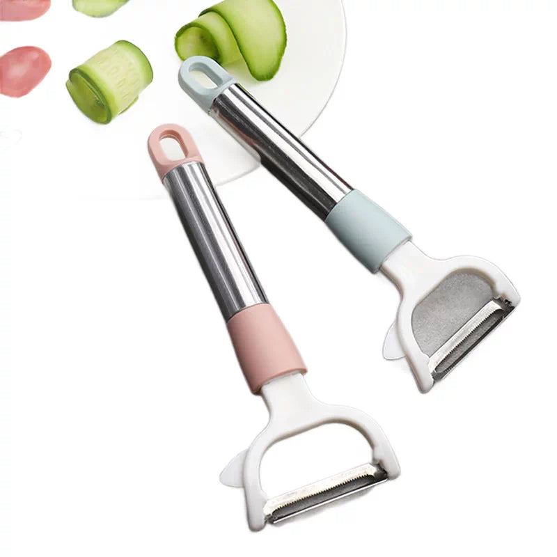 Long Handle Peeler - Multi-functional, For Potatoes, Apples, and More, Creative Kitchen Tool