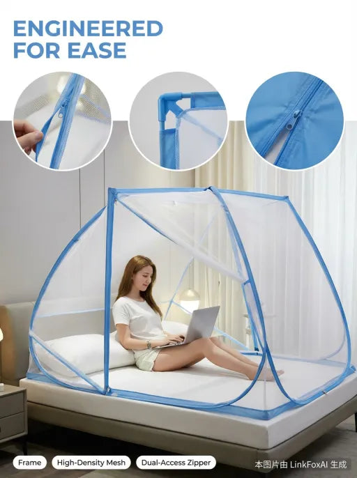 Folding mosquito net