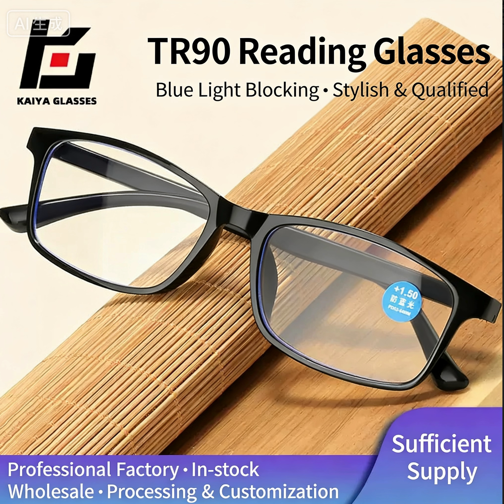 پریسبیوپیا کے چشموں کو حسب ضرورت بنایا جا سکتا ہے۔